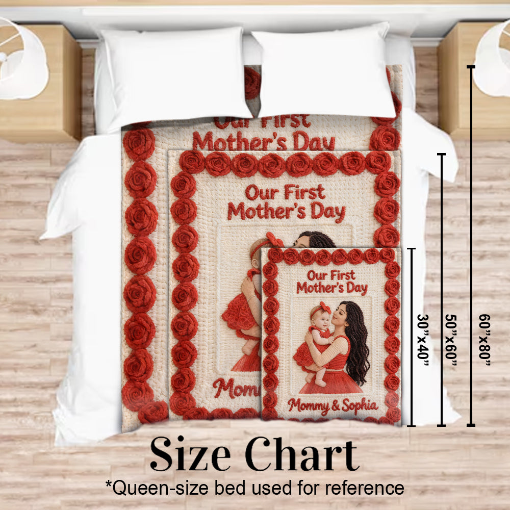 Happy Mother's Day - Personalized Mother Blanket