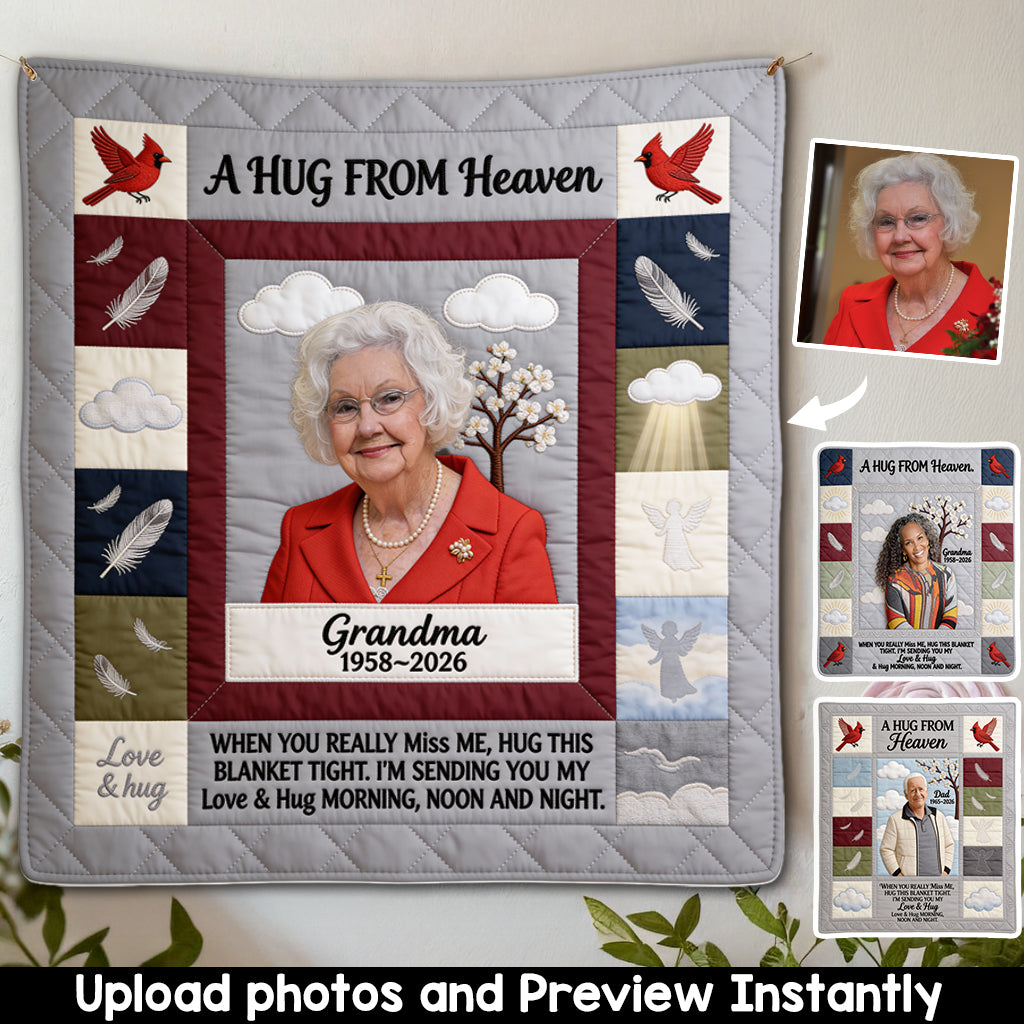 A Hug from Heaven - Personalized Memorial Blanket