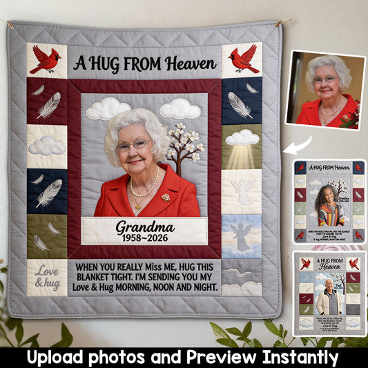 A Hug from Heaven - Personalized Memorial Blanket