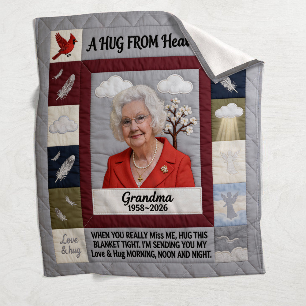 A Hug from Heaven - Personalized Memorial Blanket