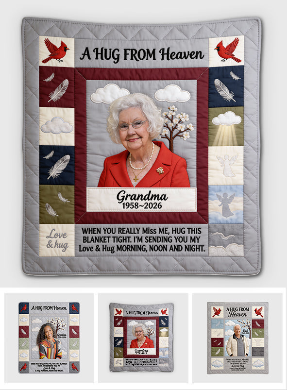 A Hug from Heaven - Personalized Memorial Blanket