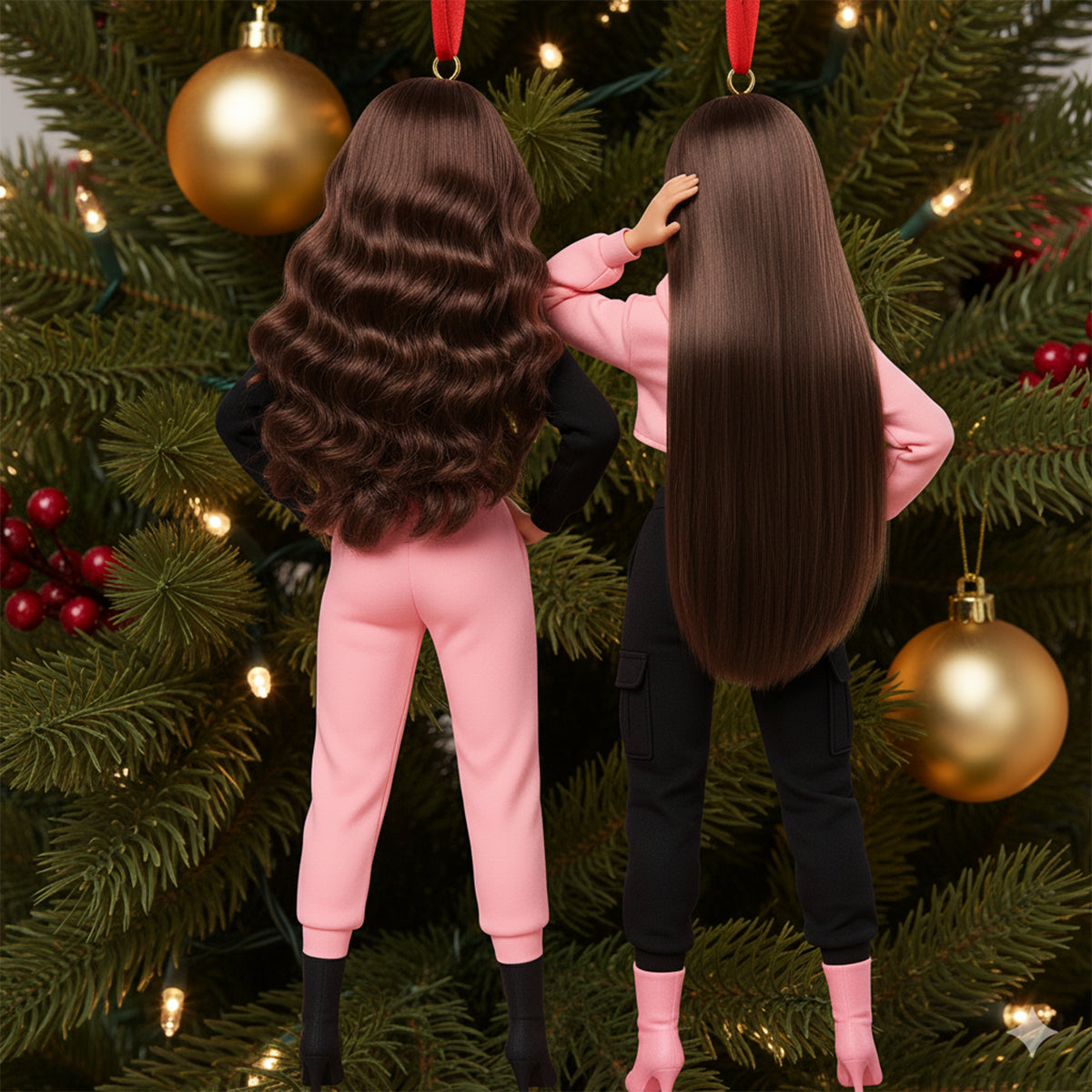 Gift For Her - Personalized Bestie Custom Made 3D Minifigure Ornament