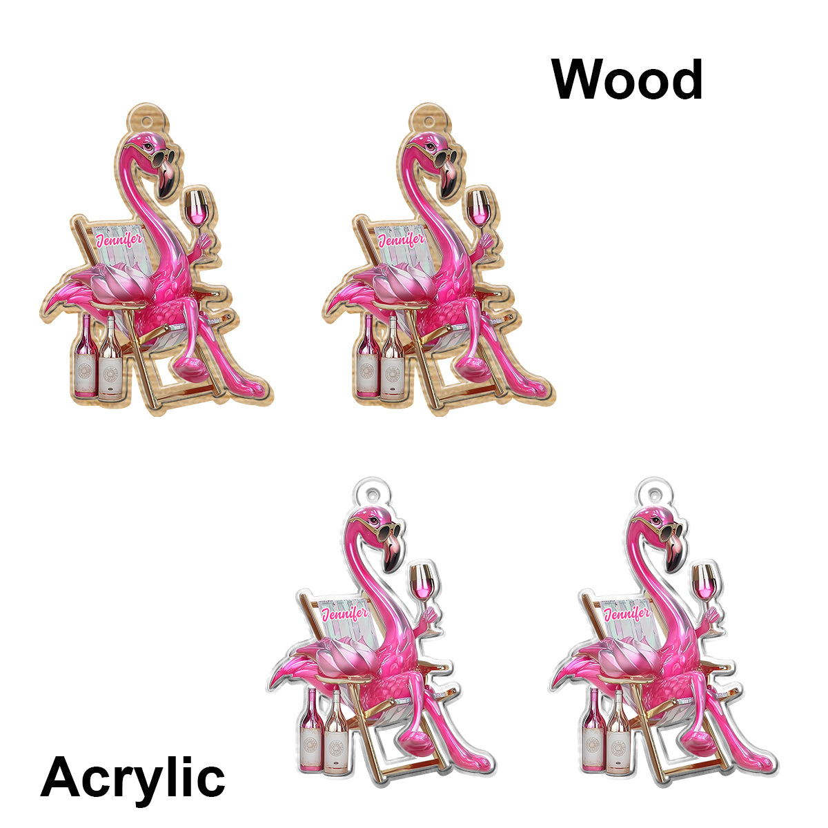 Sei ein Flamingo im Taubenschwarm – personalisierte Flamingo-Ohrringe