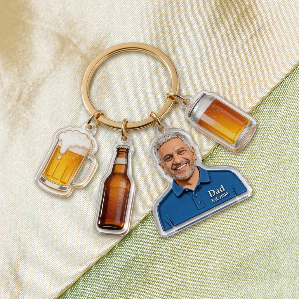 Alcoholic Beverage Fan, Beer, Cocktail, Whiskey, Wine... Lovers - Personalized Alcoholic beverage Premium Keychain With Charms