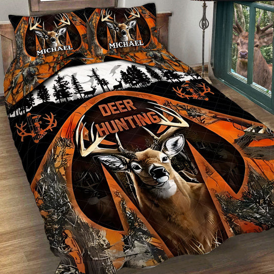 Love Hunting - Personalized Hunting Quilt Set