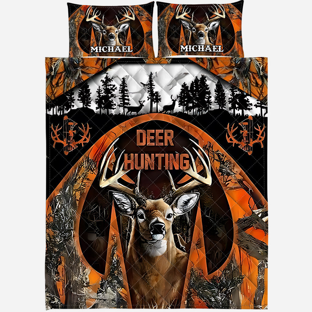 Love Hunting - Personalized Hunting Quilt Set