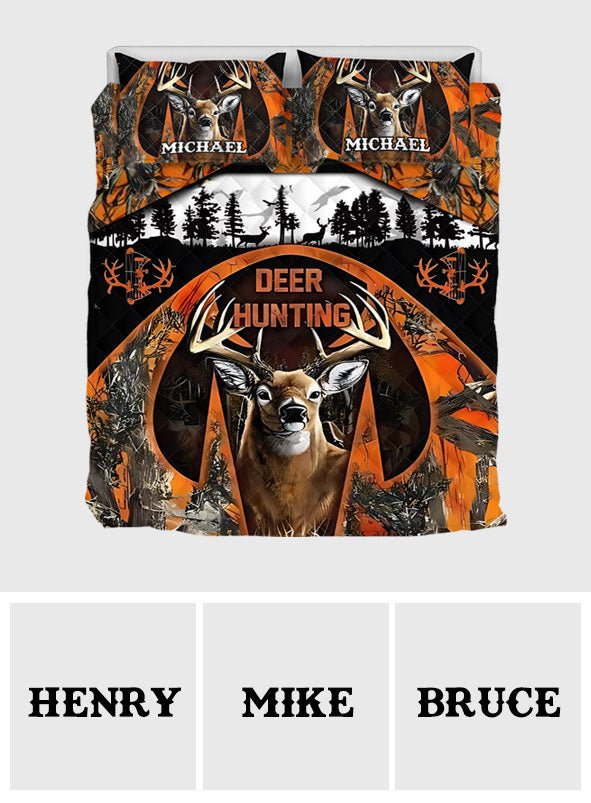Love Hunting - Personalized Hunting Quilt Set