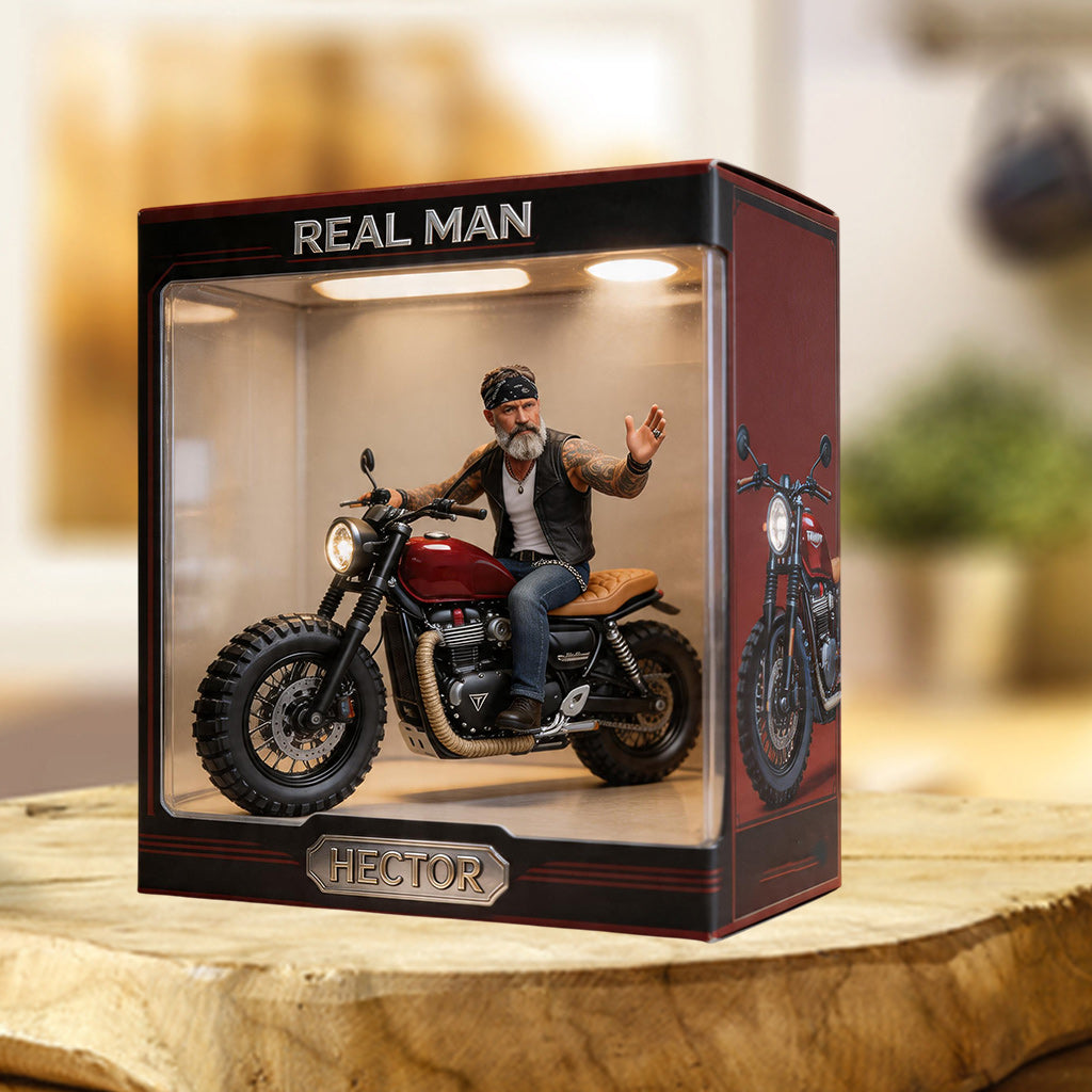 Benutzerdefiniertes Foto, jedes Fahrzeug - Personalisierte Biker Acrylplakette