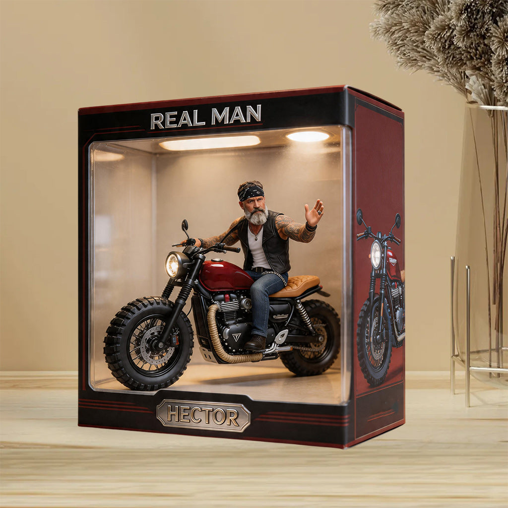 Benutzerdefiniertes Foto, jedes Fahrzeug - Personalisierte Biker Acrylplakette
