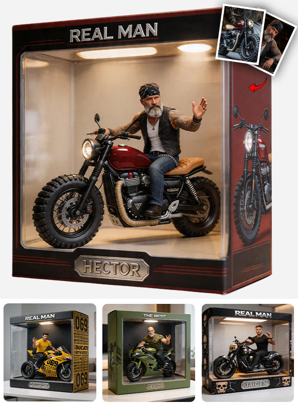 Benutzerdefiniertes Foto, jedes Fahrzeug - Personalisierte Biker Acrylplakette