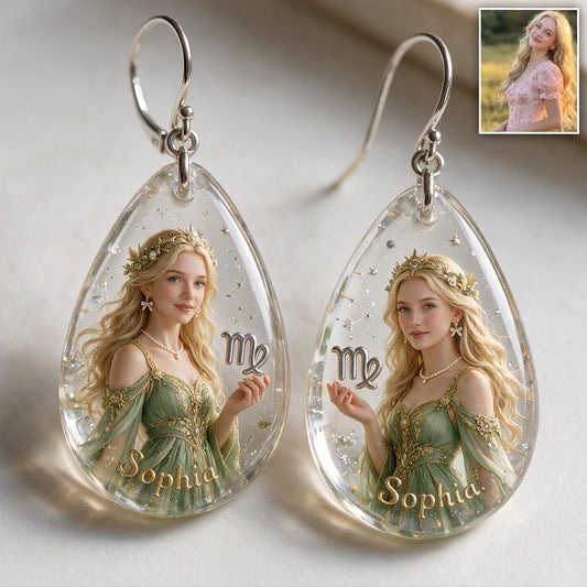 Boucles d'oreilles du signe du zodiaque personnalisées - Boucles d'oreilles horoscope