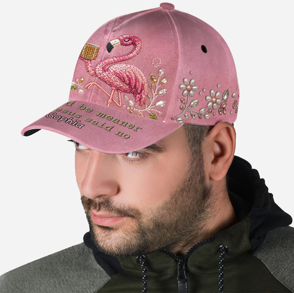 Funny Sarcastic Gift For Christians - Personalized Flamingo Classic Cap