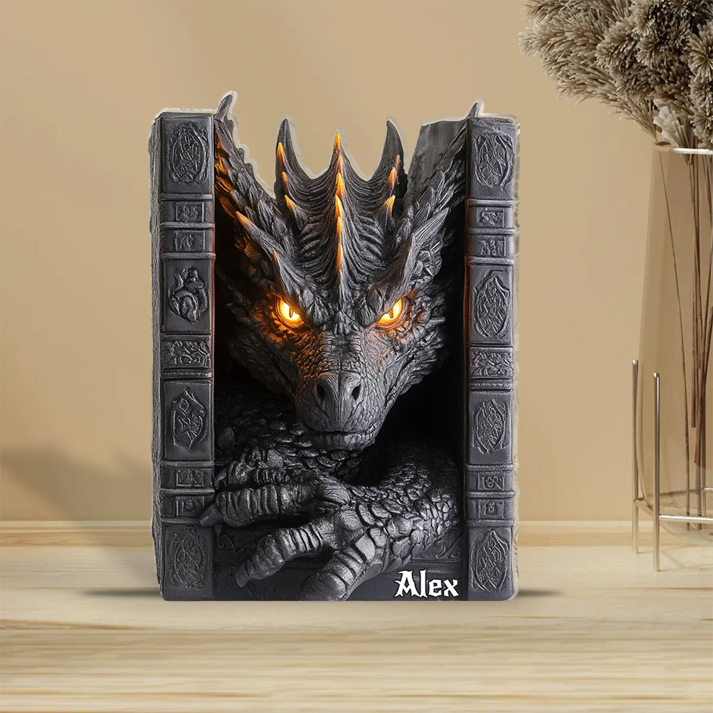 Violent Little Thing - Personalized Dragon Custom Shaped Acrylic Plaque