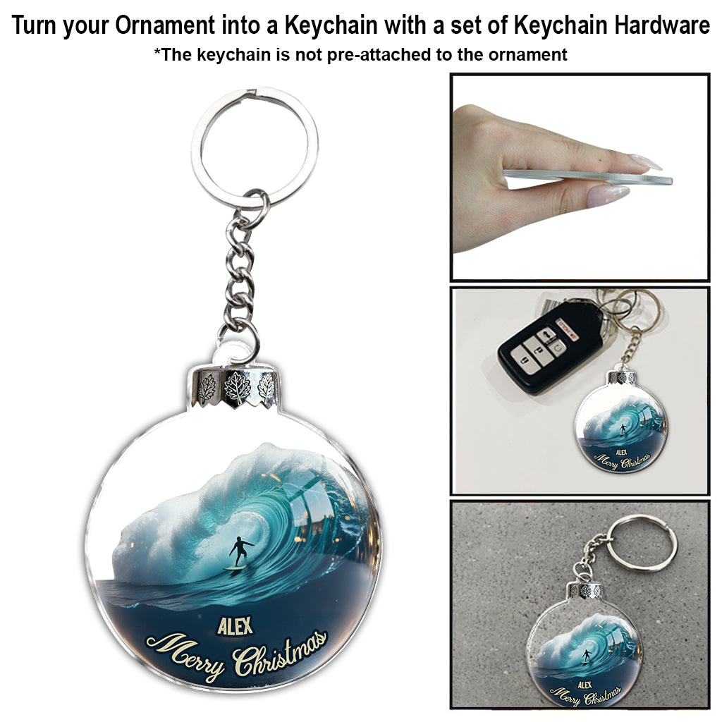 Surfing Life - Personalized Surfing Ornament