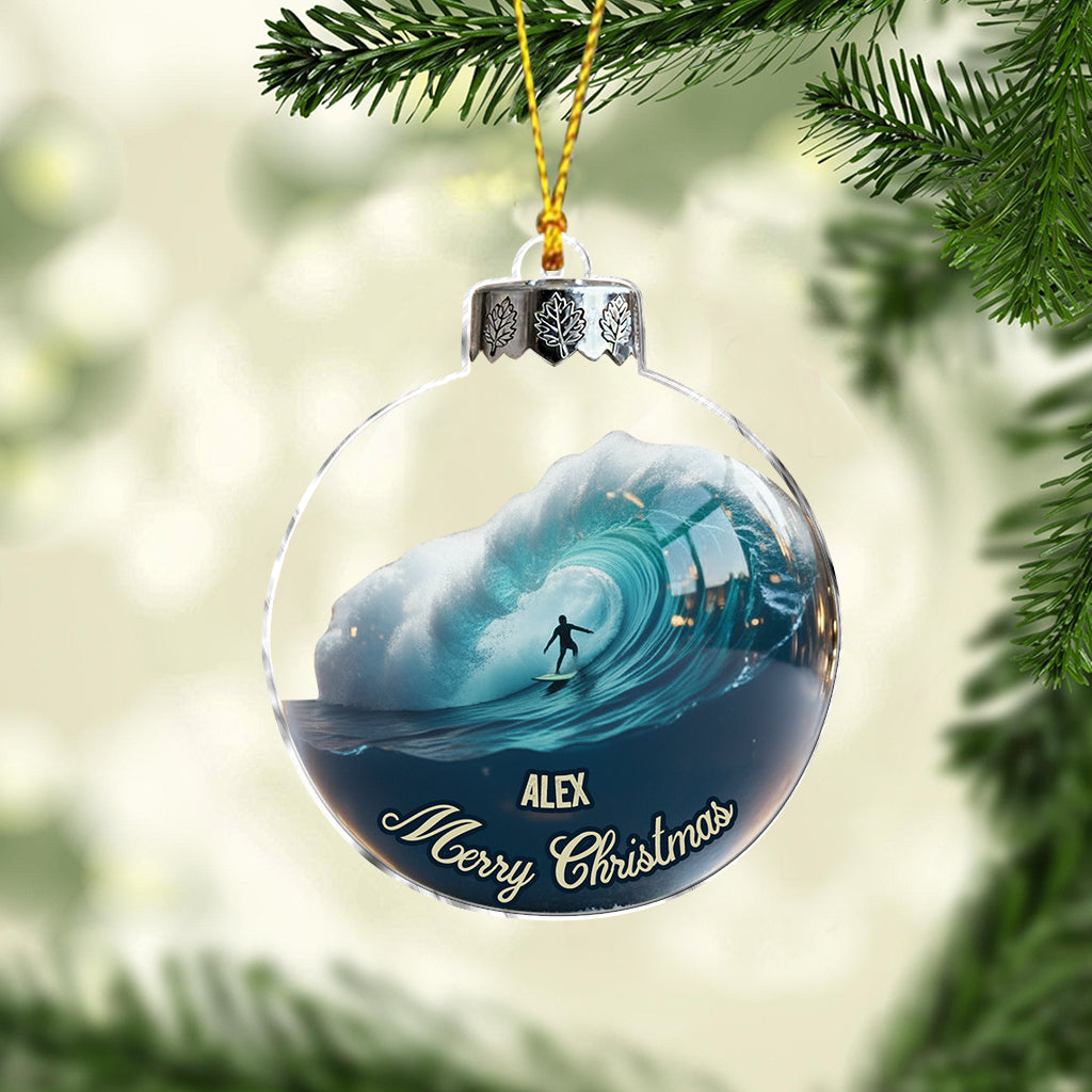 Surfing Life - Personalized Surfing Ornament