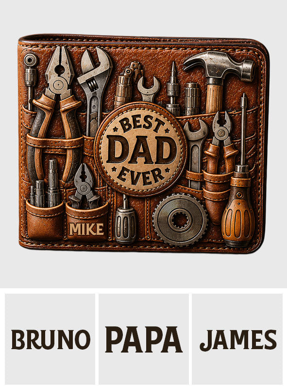 Personalisierte Lederbörse für Papa/Opa - Das perfekte Geschenk