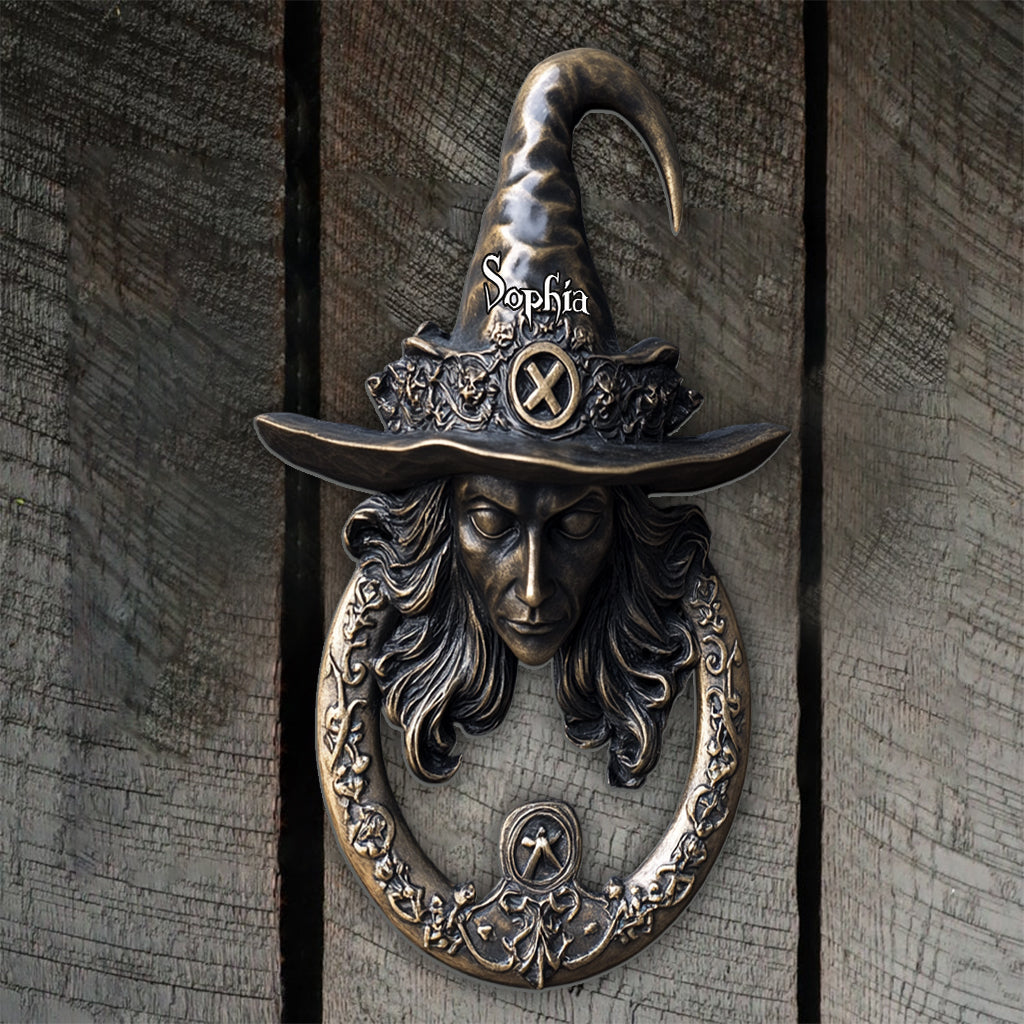 Dark Magic - Personalized Witch Cut Metal Sign