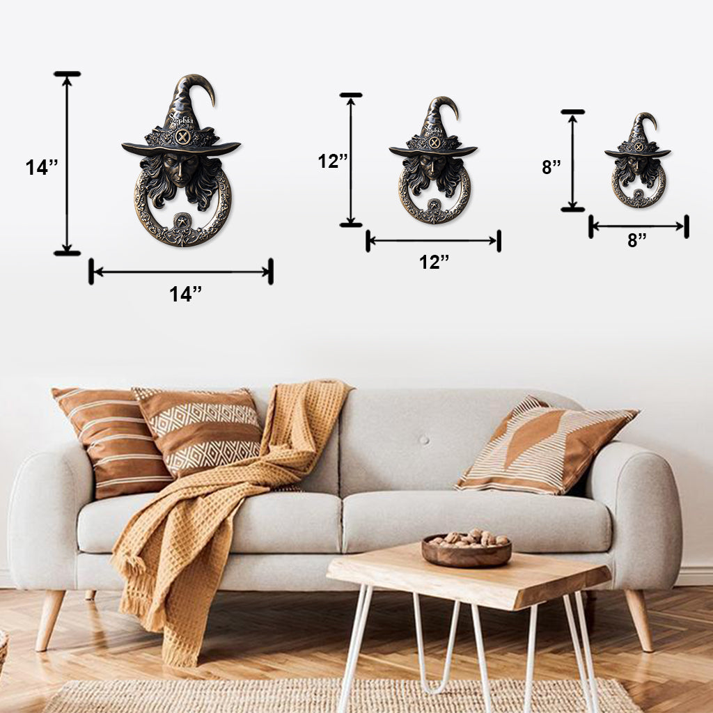 Dark Magic - Personalized Witch Cut Metal Sign