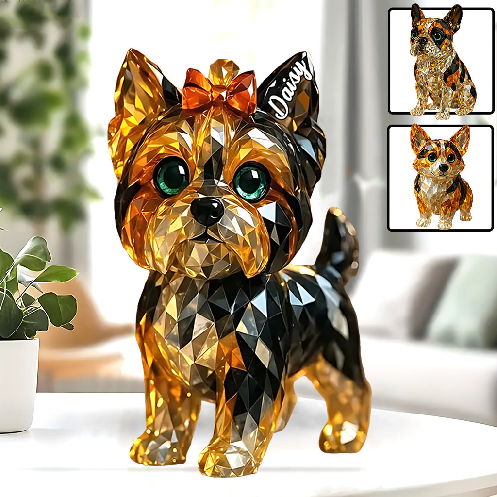 I Love My Dog - Personalized Dog Custom Shaped Acrylic Plaque