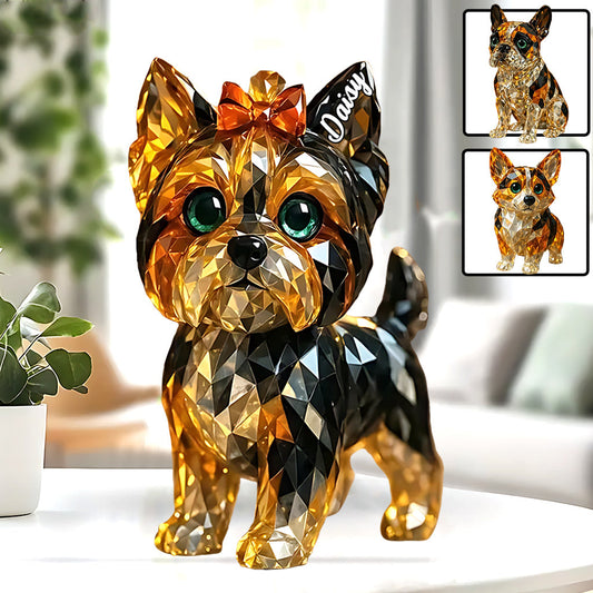 I Love My Dog - Personalized Dog Custom Shaped Acrylic Plaque