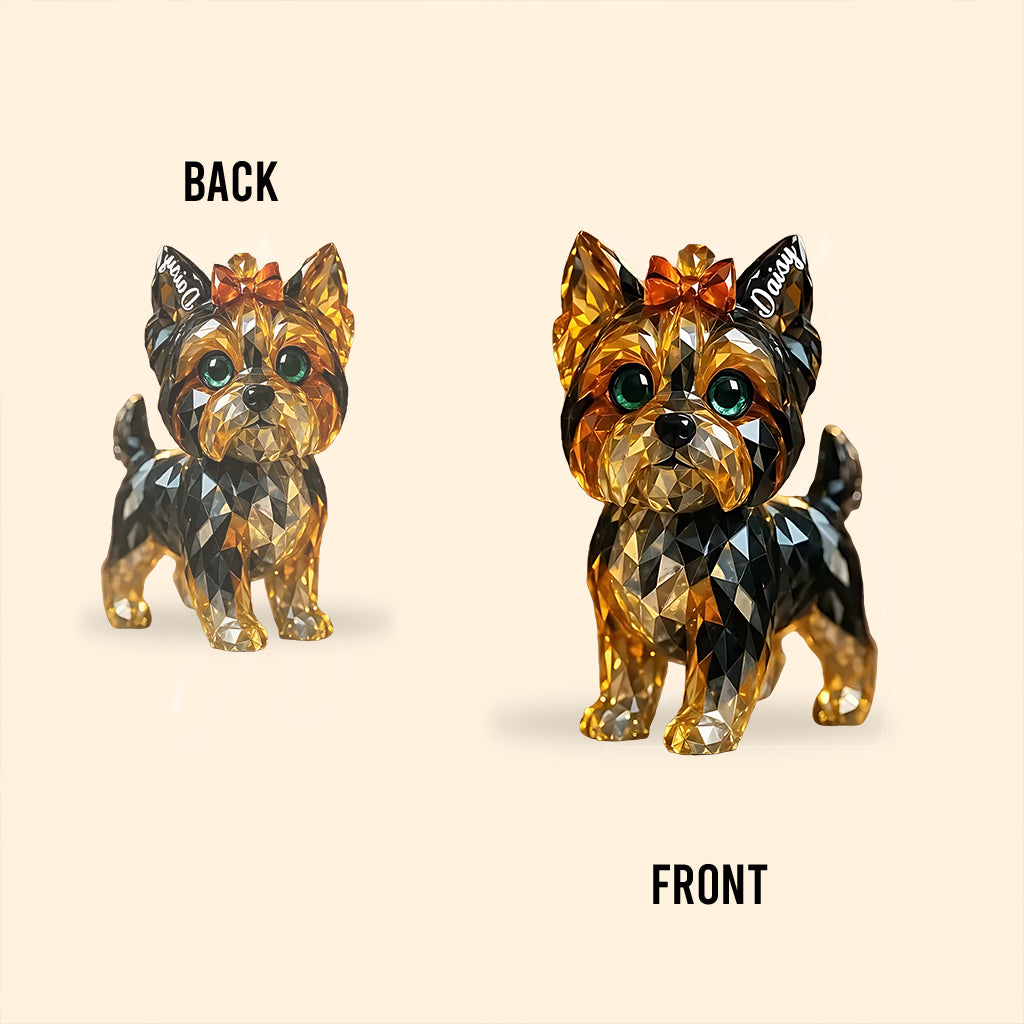 I Love My Dog - Personalized Dog Custom Shaped Acrylic Plaque