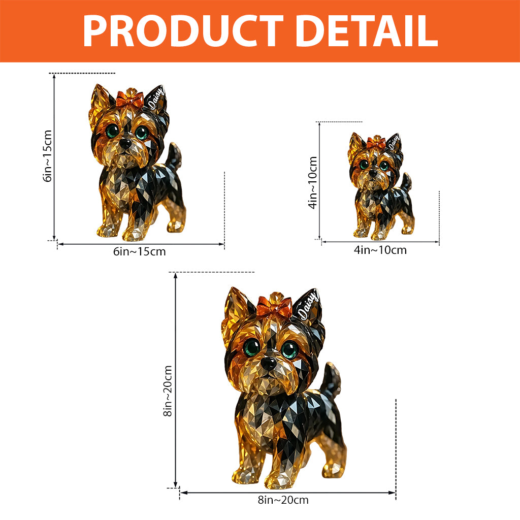 I Love My Dog - Personalized Dog Custom Shaped Acrylic Plaque