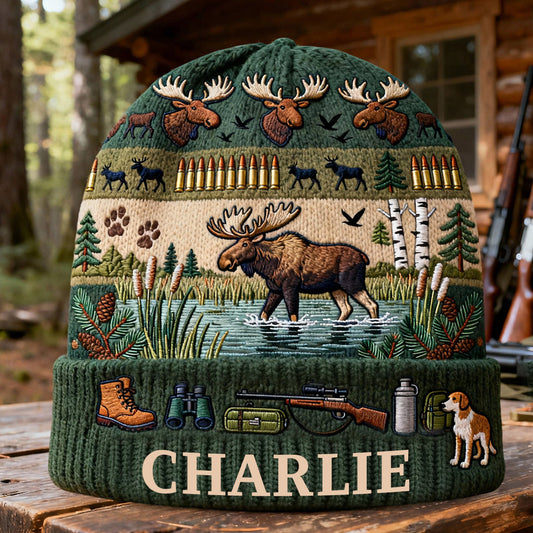Love Hunting - Personalized Hunting Beanie Hat