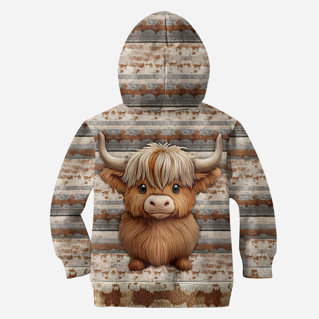 Cute Highland Cow - Personalized Highland Cow Hoodie and Leggings