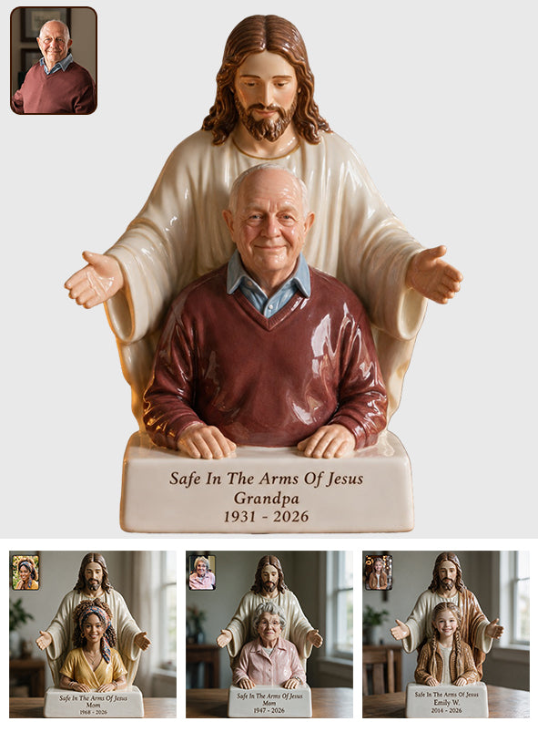 The Arms Of Jesus - Personalized Memorial 3D Plaque