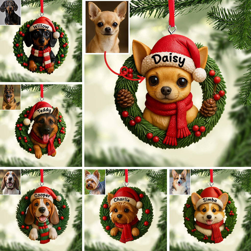 Pet Christmas - Personalized Dog Custom Made 3D Minifigure Ornament