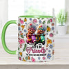 Let&#39;s Be Friends &#39;Til We&#39;re Old And Bonkers - Personalized Bestie Accent Mug