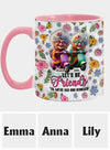 Let&#39;s Be Friends &#39;Til We&#39;re Old And Bonkers - Personalized Bestie Accent Mug