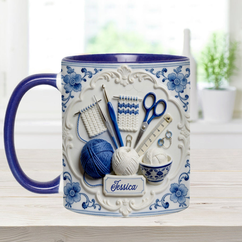 Love Crocheting - Personalized Crocheting Accent Mug