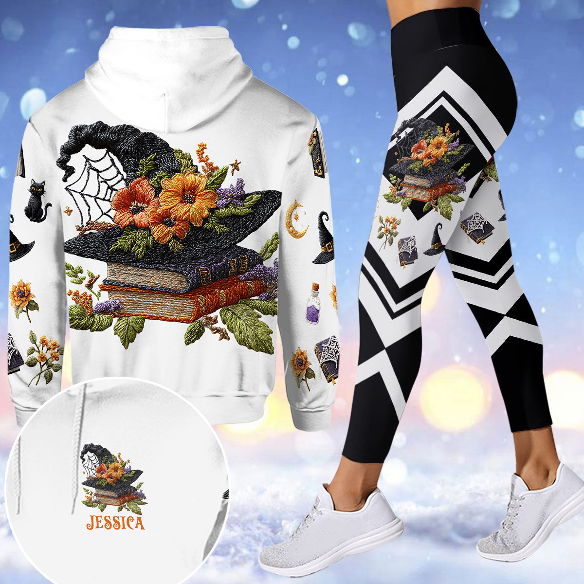 Witch Hat - Personalized Witch Hoodie and Leggings