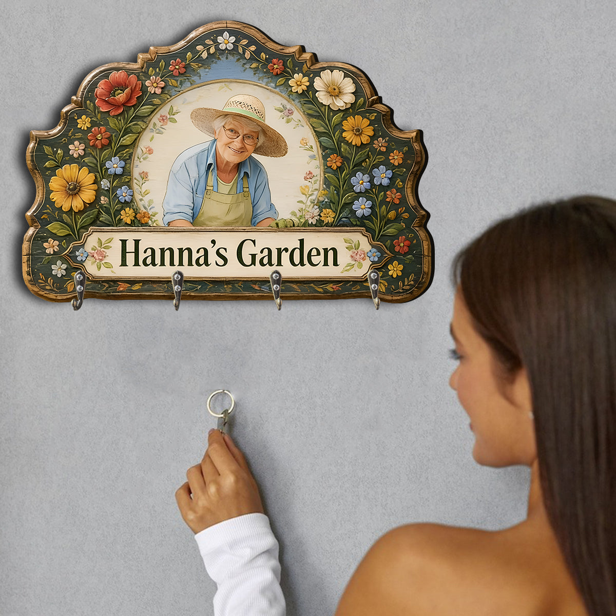 Amour du jardinage, cadeau pour les amoureux du jardinage - Étagère suspendue personnalisée