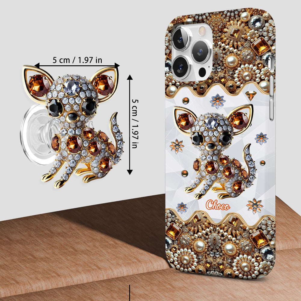 Love Chihuahuas - Personalized Dog Full Print Phone Case