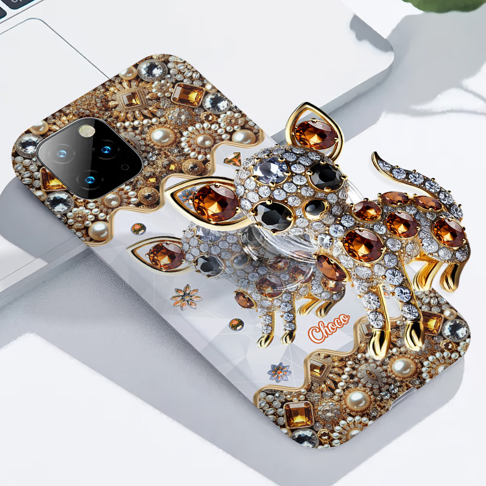 Love Chihuahuas - Personalized Dog Full Print Phone Case