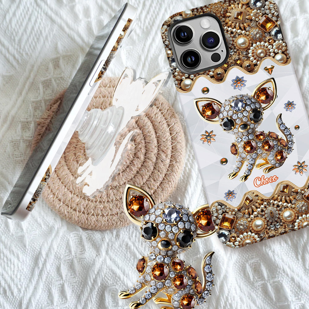 Love Chihuahuas - Personalized Dog Full Print Phone Case