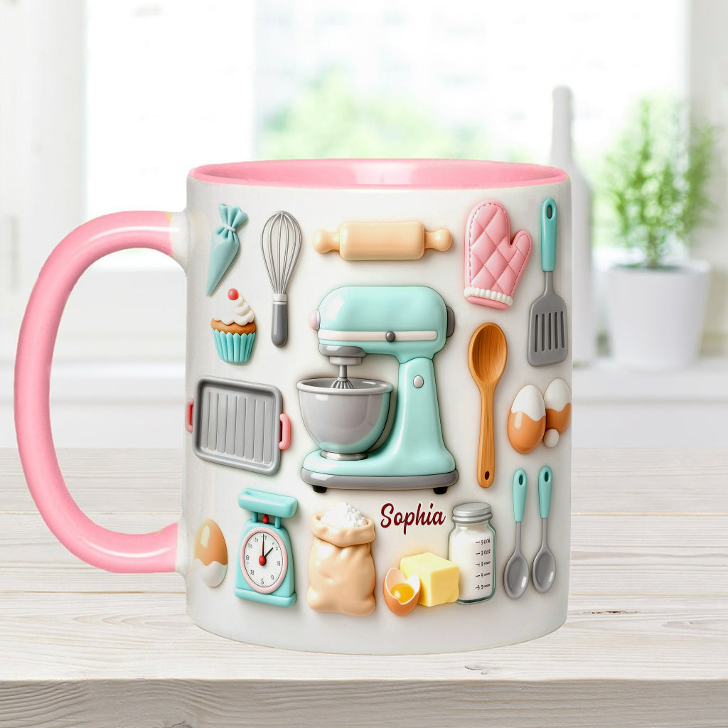 Love Baking - Personalized Baking Accent Mug & Coaster