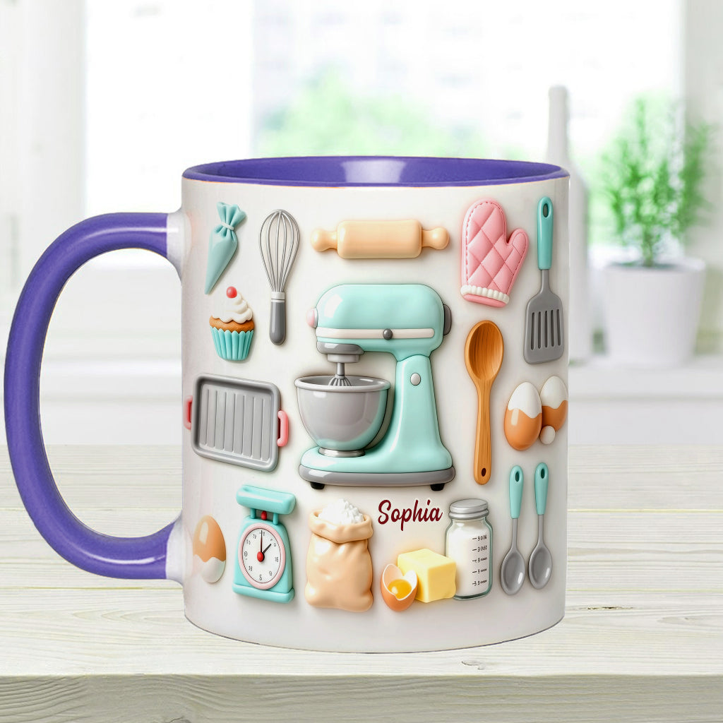 Love Baking - Personalized Baking Accent Mug & Coaster