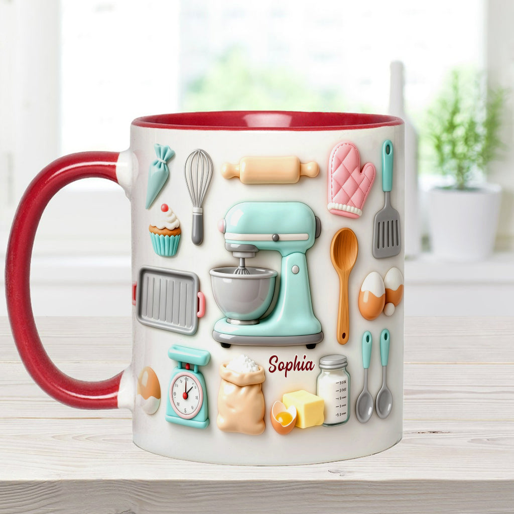 Love Baking - Personalized Baking Accent Mug & Coaster