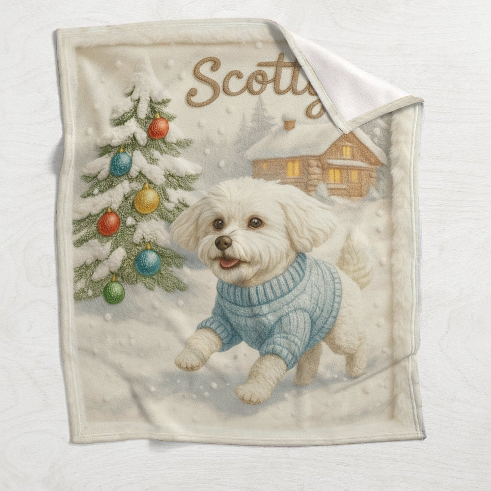 Love Dog And Cat, Custom Pet Blanket From Any Photo - Personalized Dog Blanket