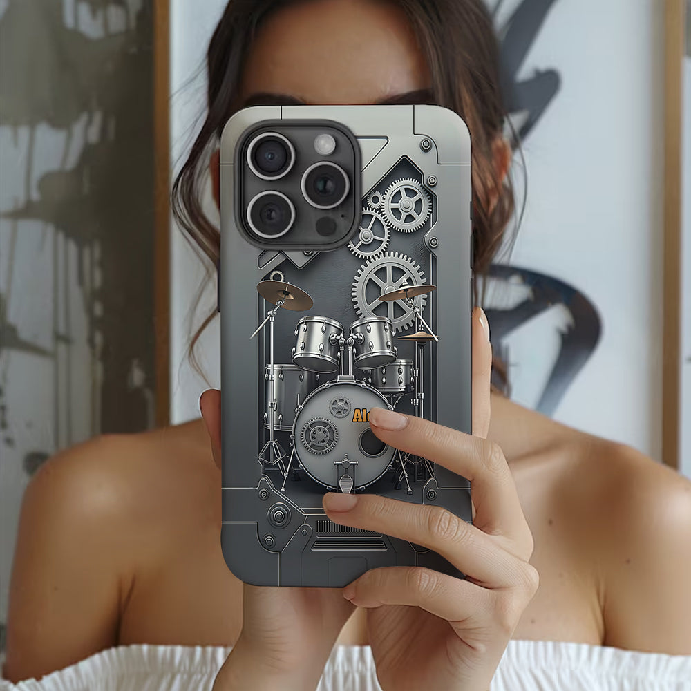 Vie de batteur - Coque de téléphone personnalisée avec impression intégrale pour batteur