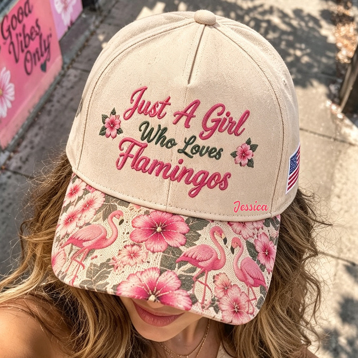Just A Girl Who Loves Flamingos - Personalized Flamingo Classic Cap