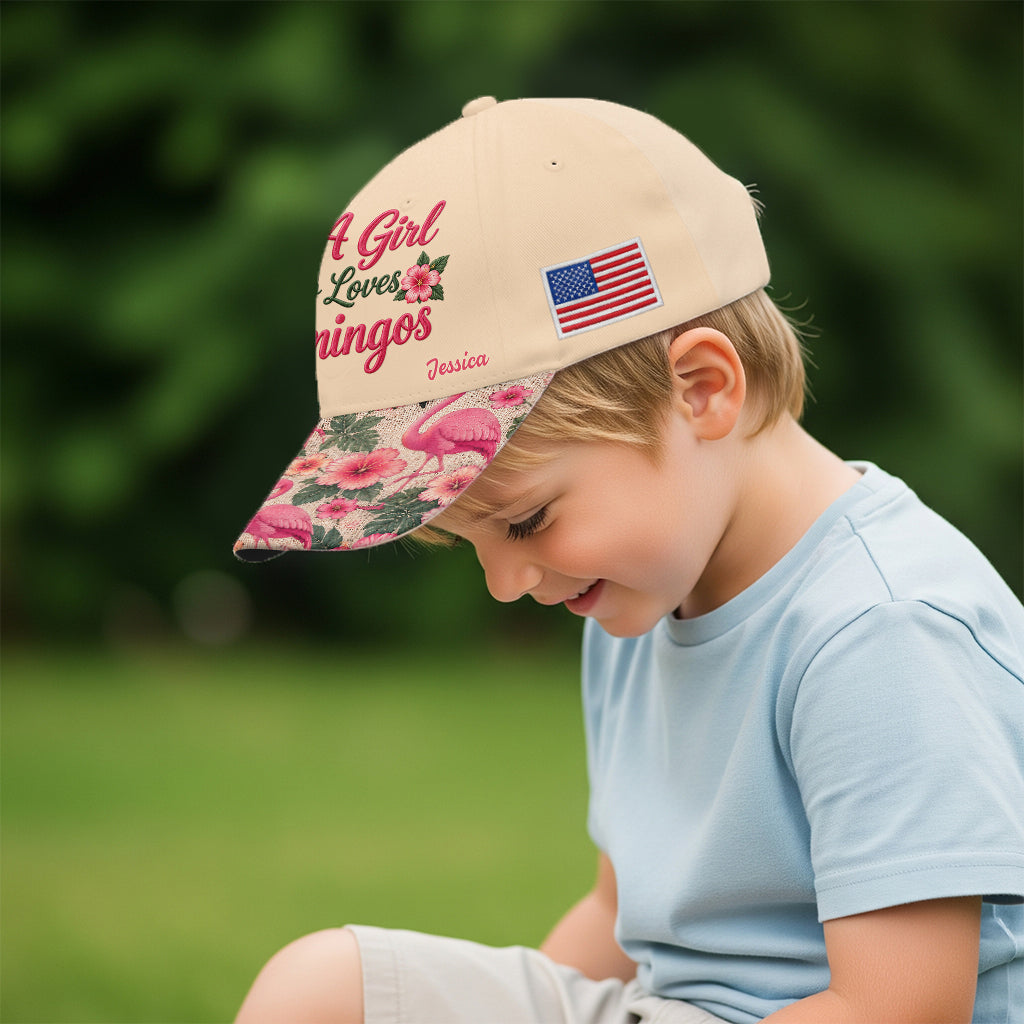 Just A Girl Who Loves Flamingos - Personalized Flamingo Classic Cap