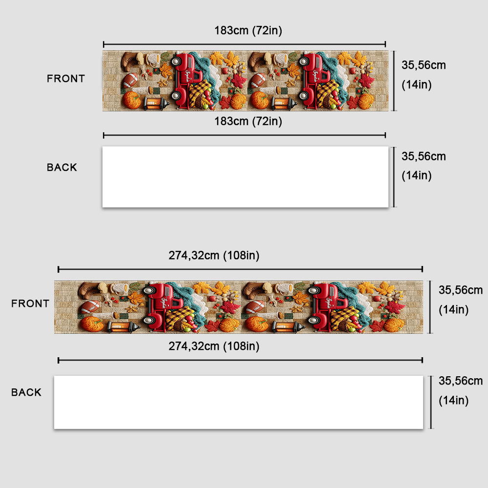 Tis The Season - Personalized Autumn Table Runner