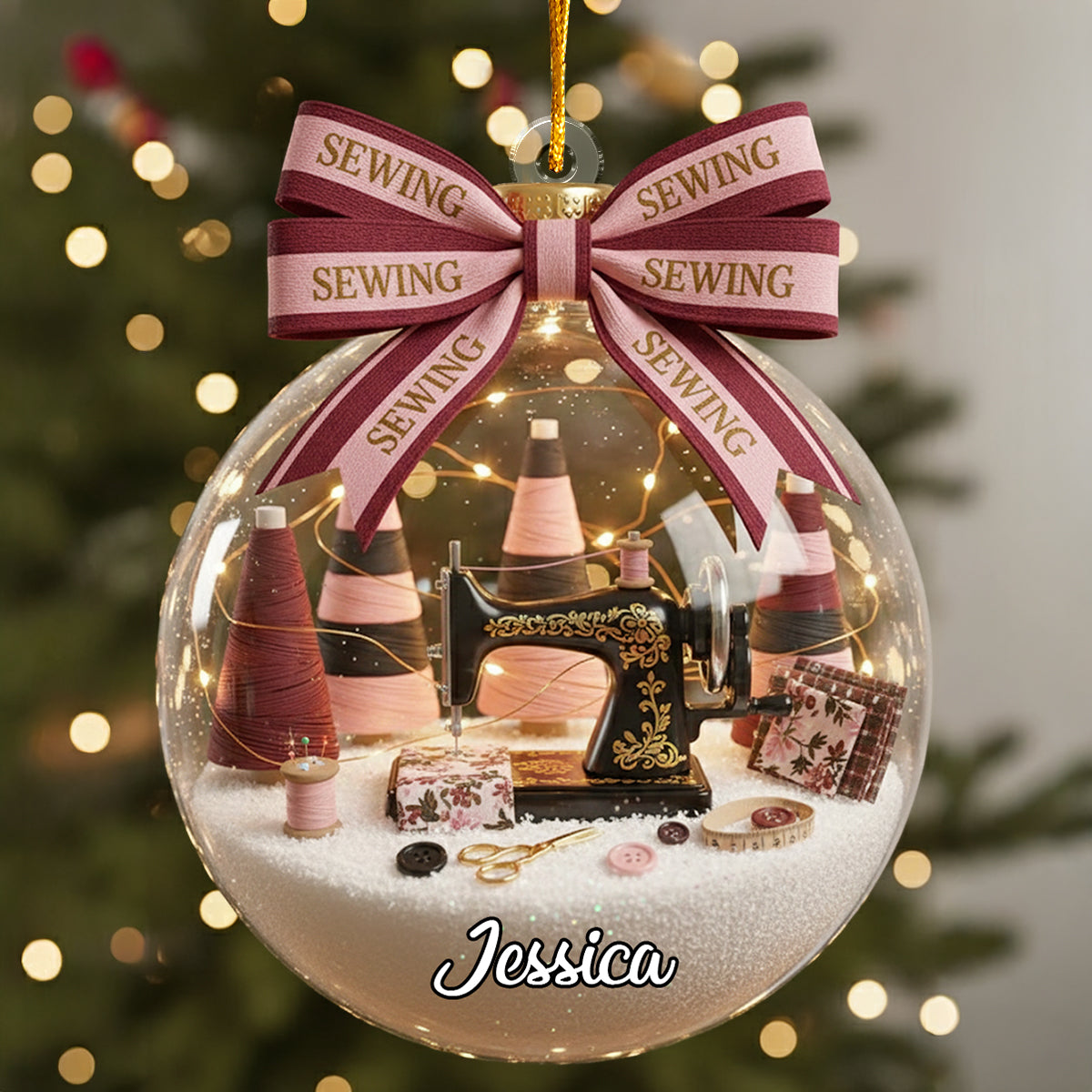 Passionnés de couture - Ornement de couture personnalisé