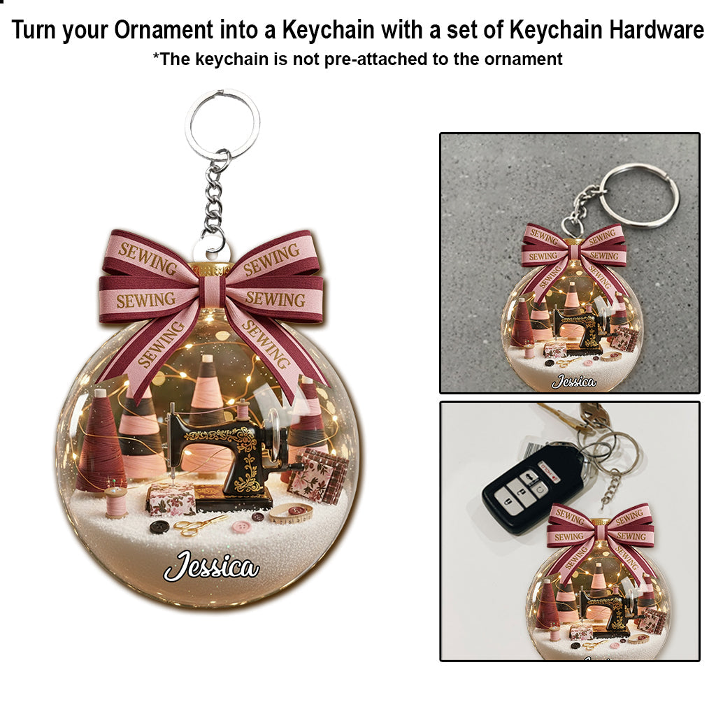 Passionnés de couture - Ornement de couture personnalisé