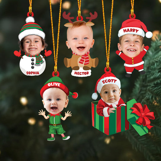Babys erstes Weihnachtsfest – personalisierter Neugeborenen-Weihnachtsschmuck