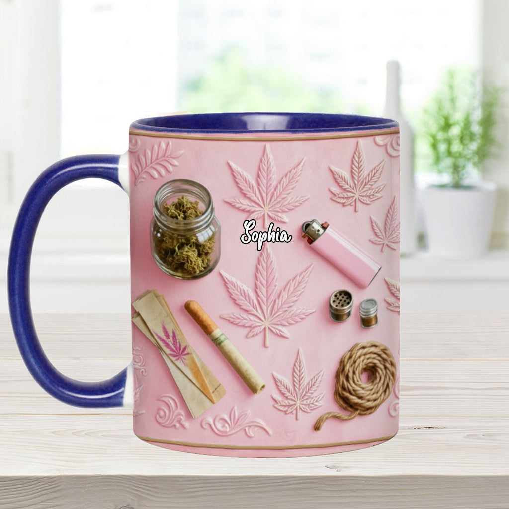 Magical Leaves - Personalized Weed Accent Mug & Coaster